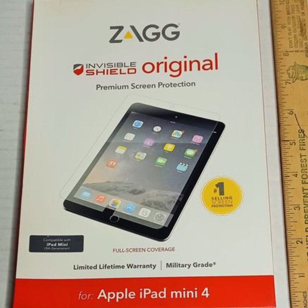 NEW Zagg Invisible Shield Original Premium Screen Protection for Apple iPad Mini